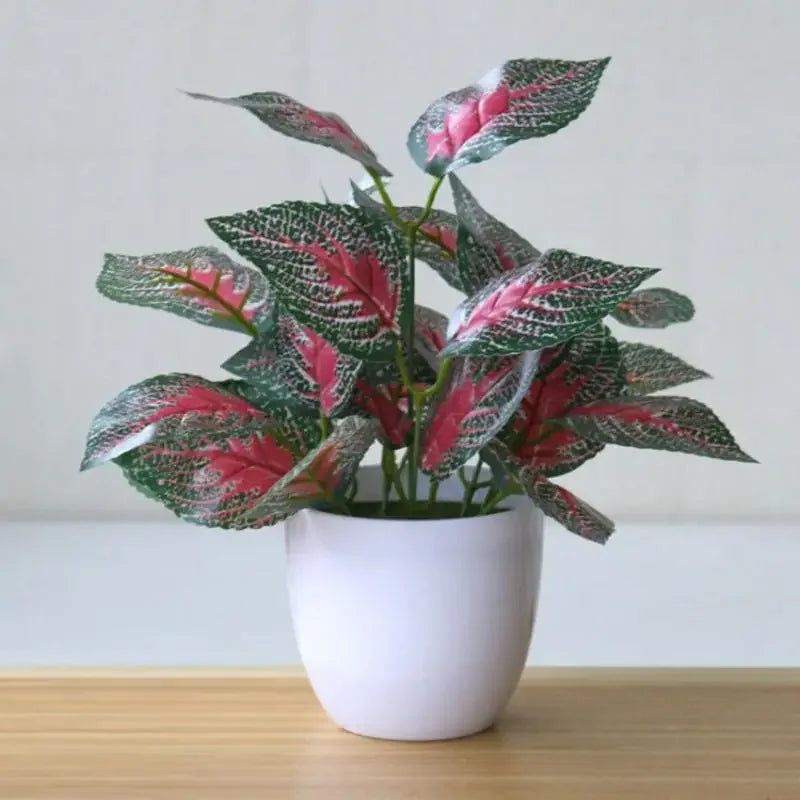 Artificial Potted Foliage Plant - Faux Leafy Greenery Decor