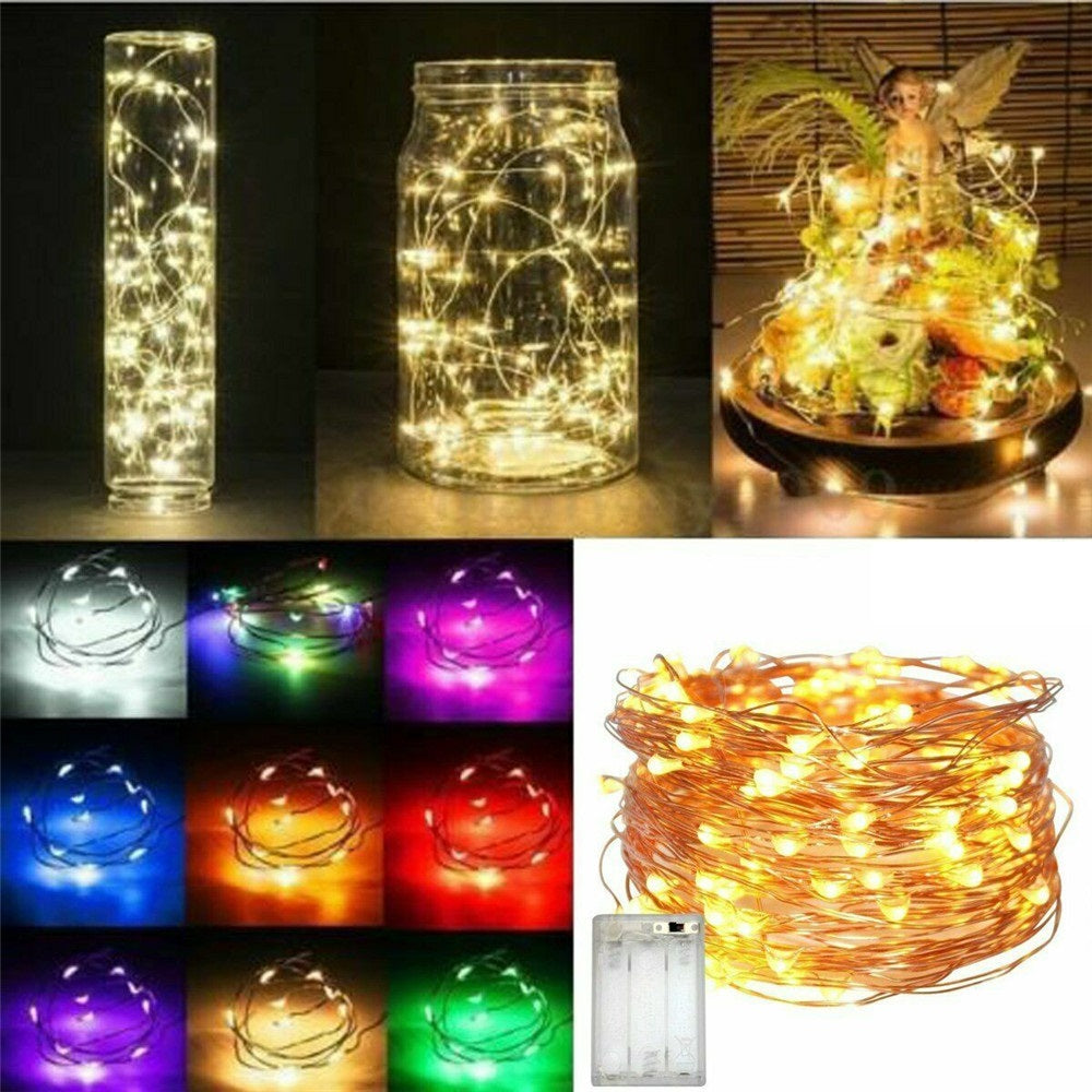 Battery Micro Fairy Lights - Mini LED Copper Wire String Lights