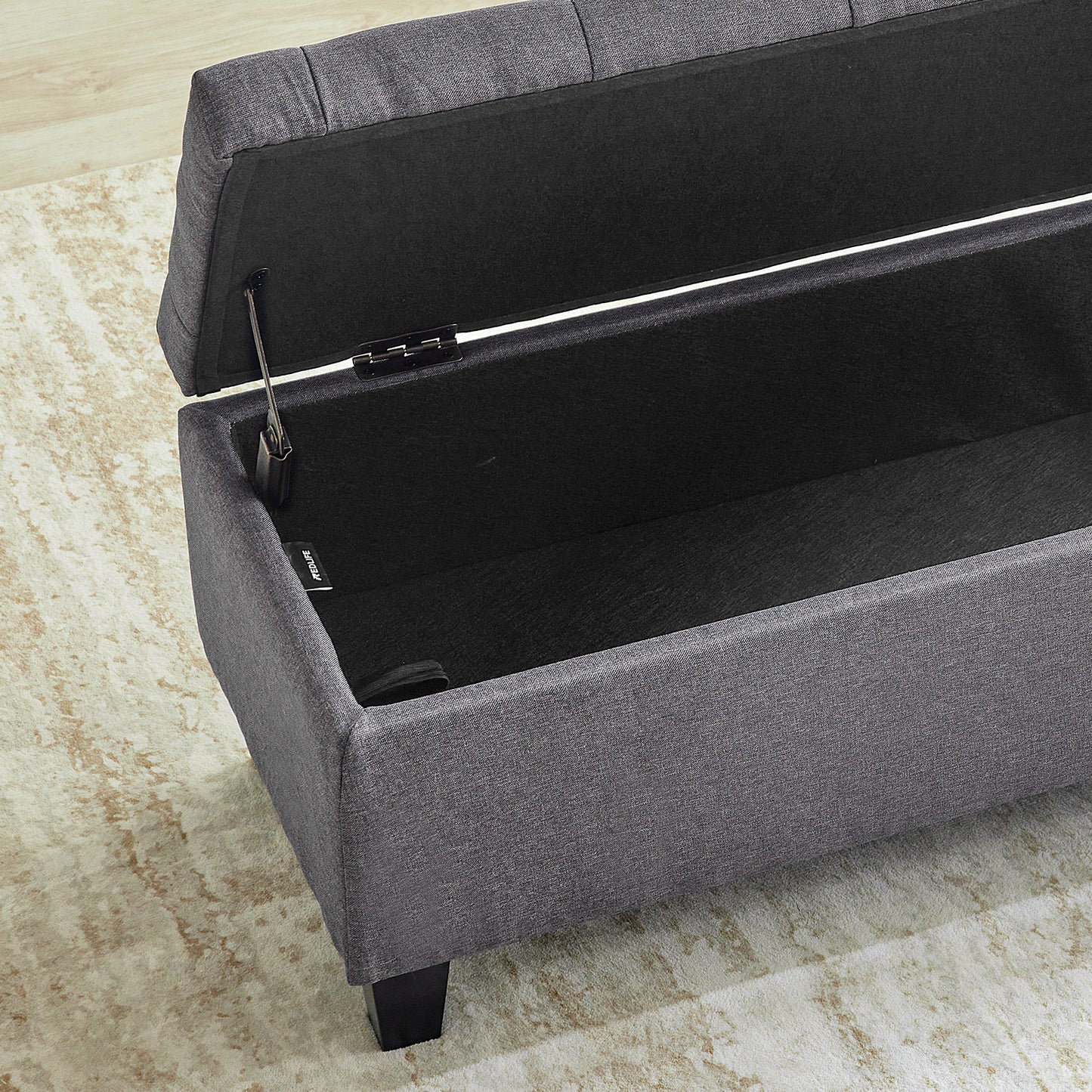 42" Tufted Storage Ottoman Bench β Upholstered Entryway Seat
