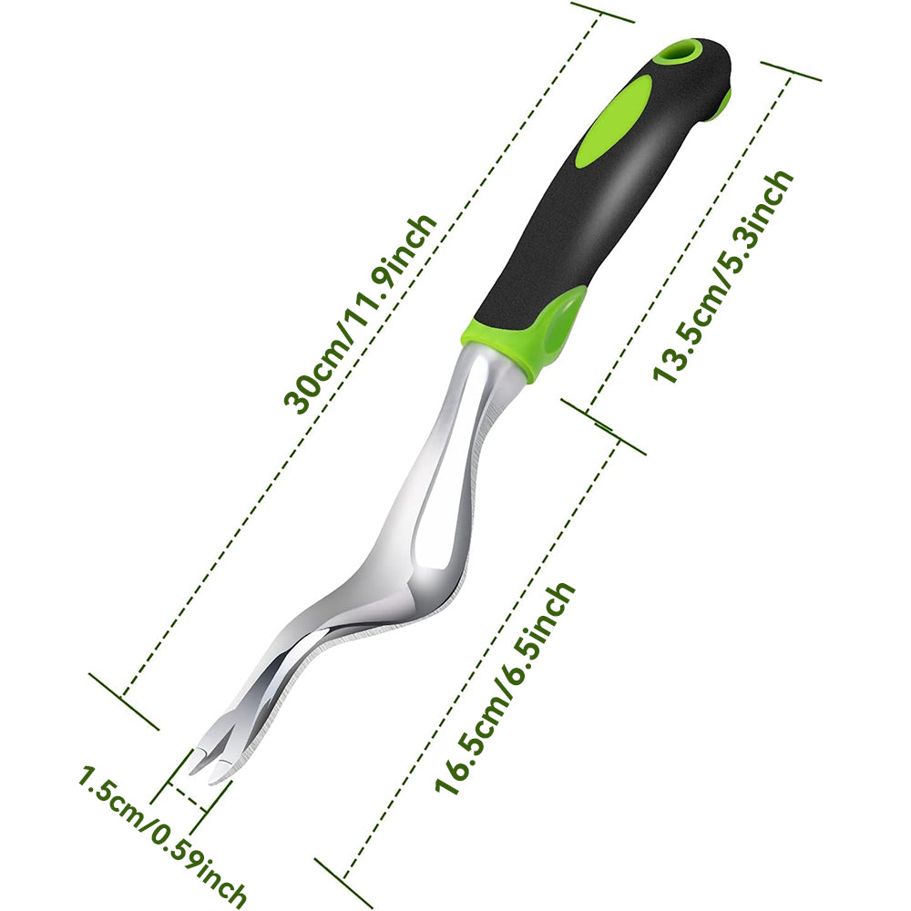 Hand Weeder Tool Garden Weed Puller Root Remover Fork Transplanter