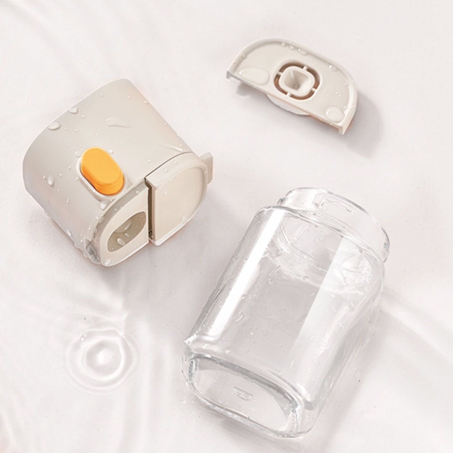 Press-Top Salt & Spice Shaker, Glass Seasoning Dispenser