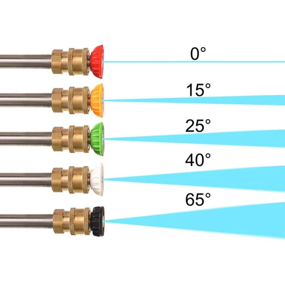 Pressure Washer Extension Wand 30 Bent Lance with 5 Spray Nozzles