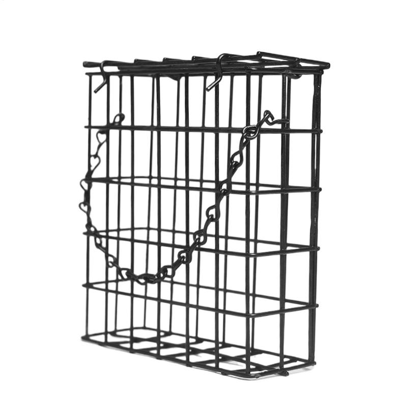 Metal Suet Cage Bird Feeder Hanging Chain Outdoor Garden Wild Birds