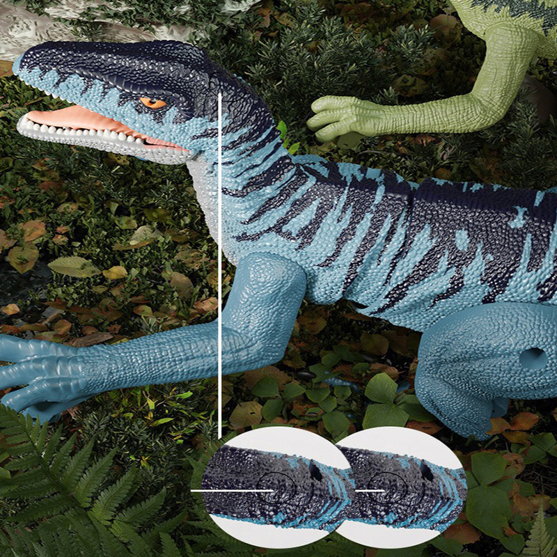 Remote Control Dinosaur Toy Walking Raptor with Lights and Sound