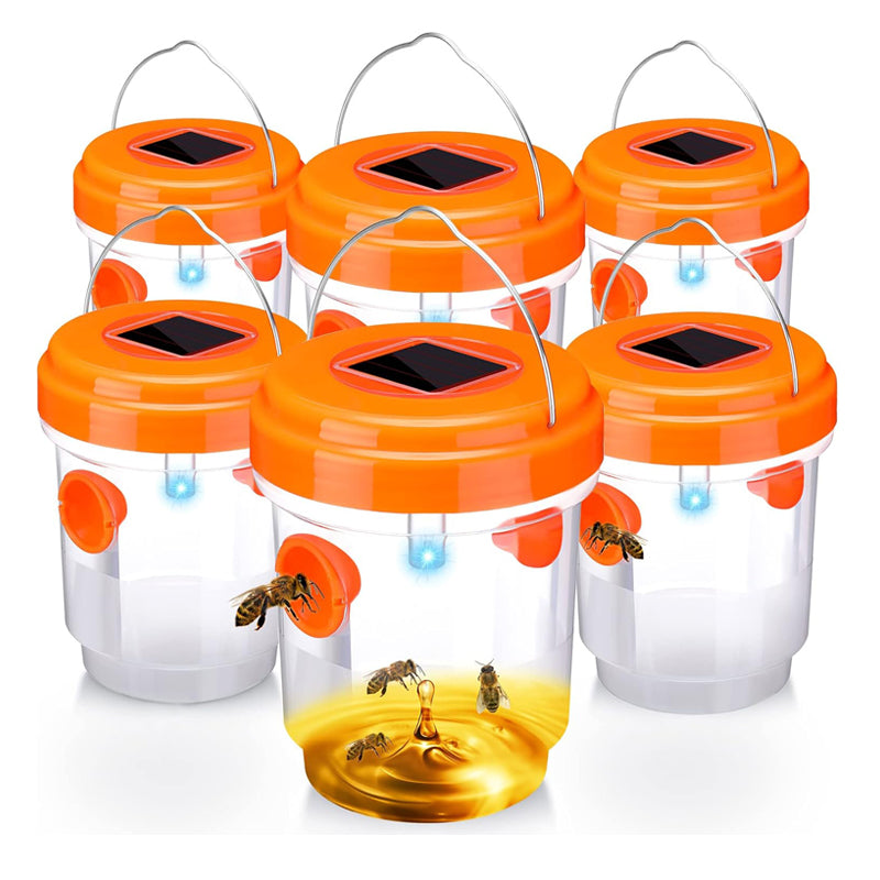 Solar Wasp Trap, Waterproof Outdoor Hanging Garden Insect Catcher