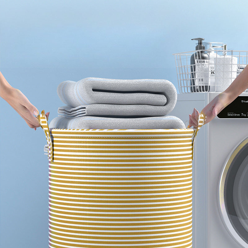 Tall Collapsible Laundry Basket with Handles, Large Capacity
