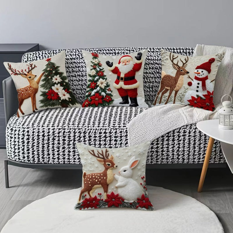 Christmas Throw Pillow Covers — Festive Holiday Cushion Decor
