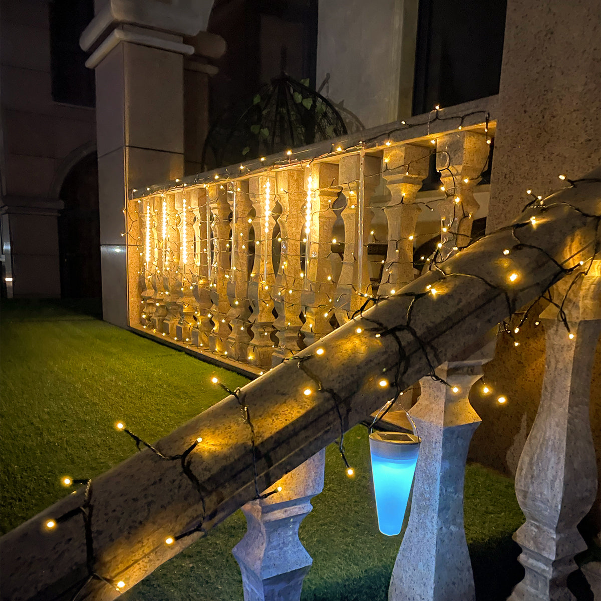Warm White LED String Lights, 8 Modes Indoor & Outdoor Fairy Lights
