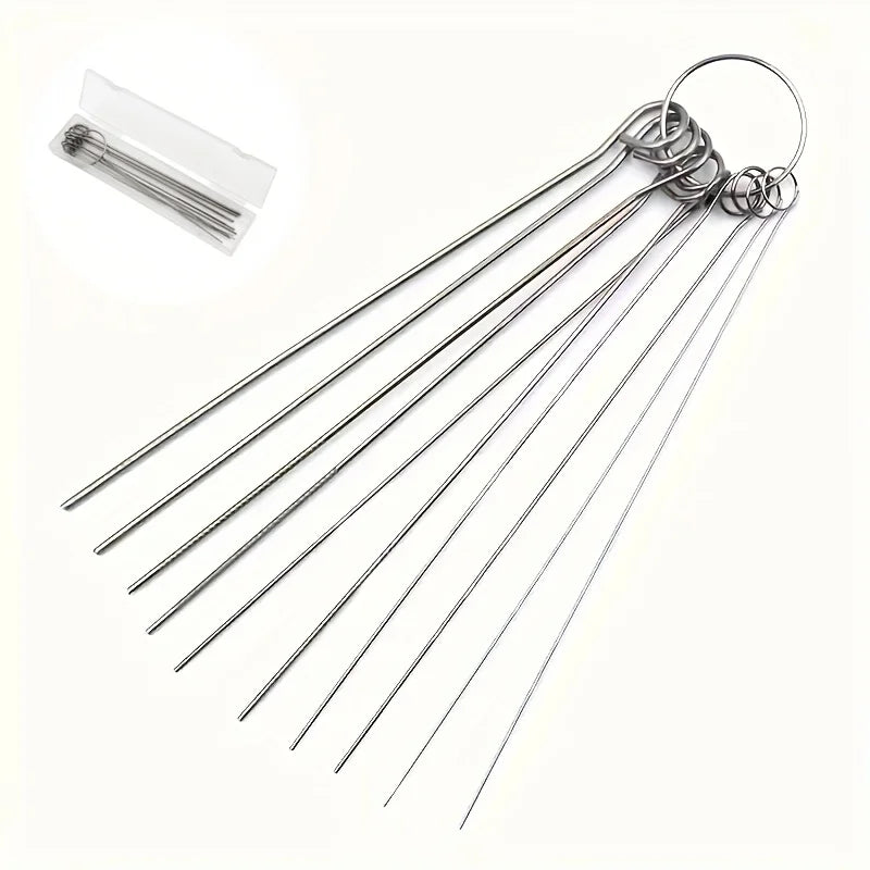 Shower Head Cleaning Needle Set, 10 Stainless Steel Picks