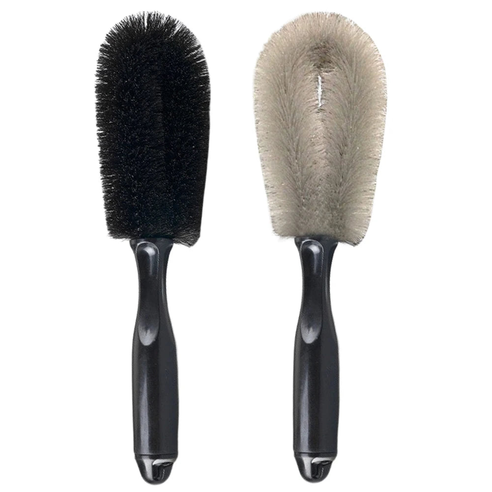 Car Wheel and Tire Detailing Brush Set Rim Cleaning Scrubber