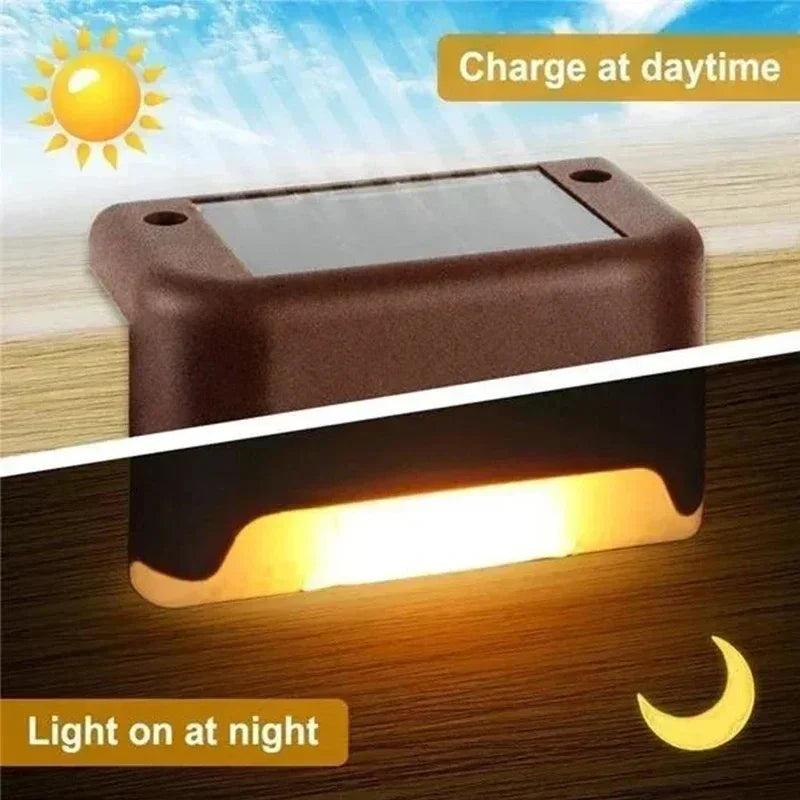 Solar LED Deck Lights Outdoor Step & Fence Lamps