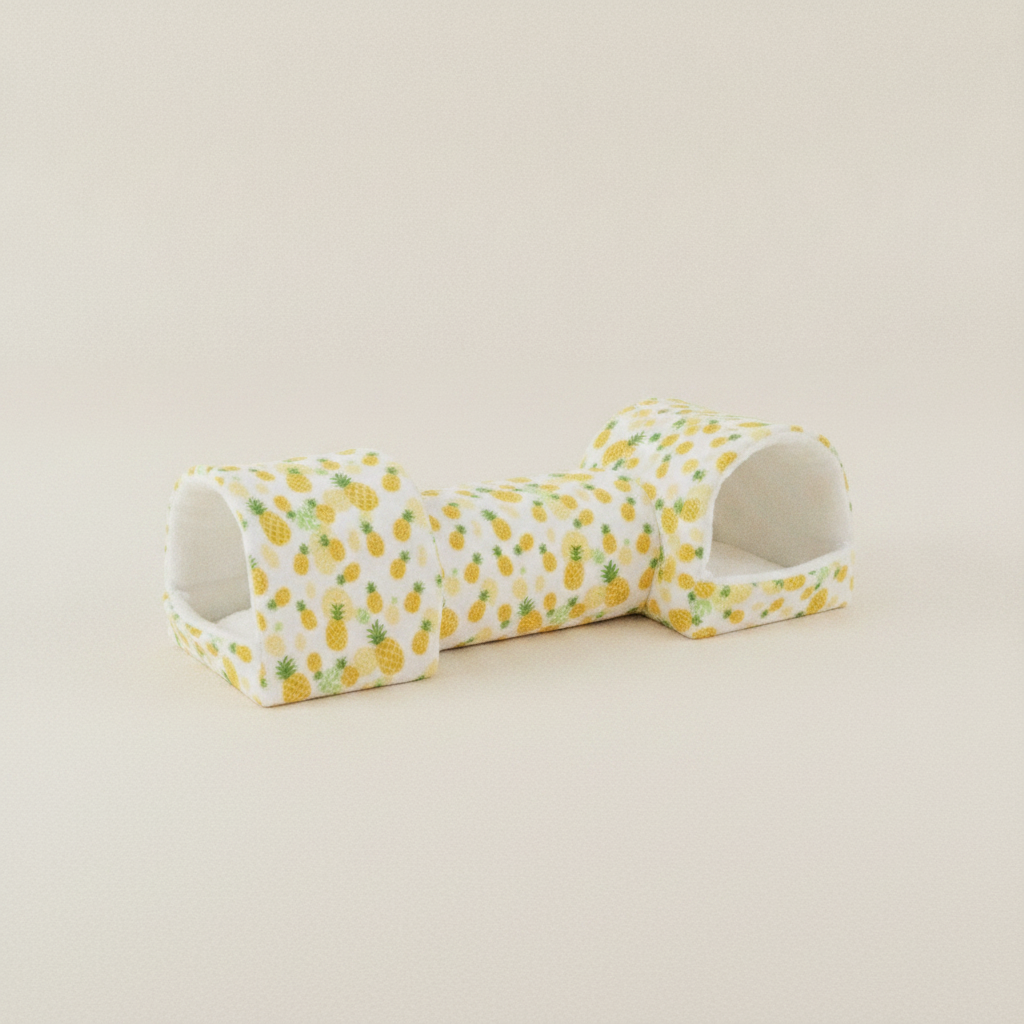 Fleece Hidey House Cozy Tunnel Bed for Guinea Pigs and Rabbits