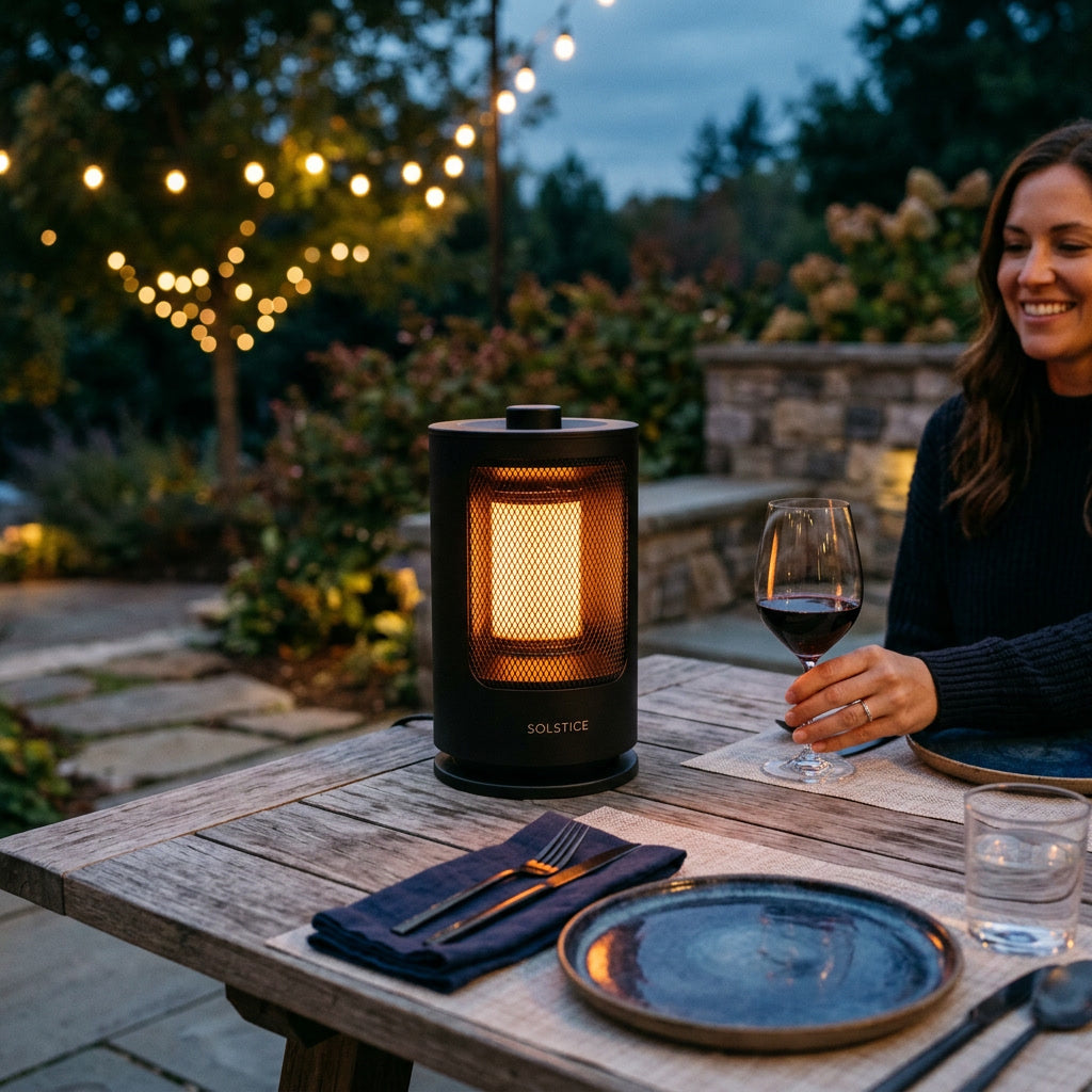 Tabletop Portable Patio Heater — lifestyle