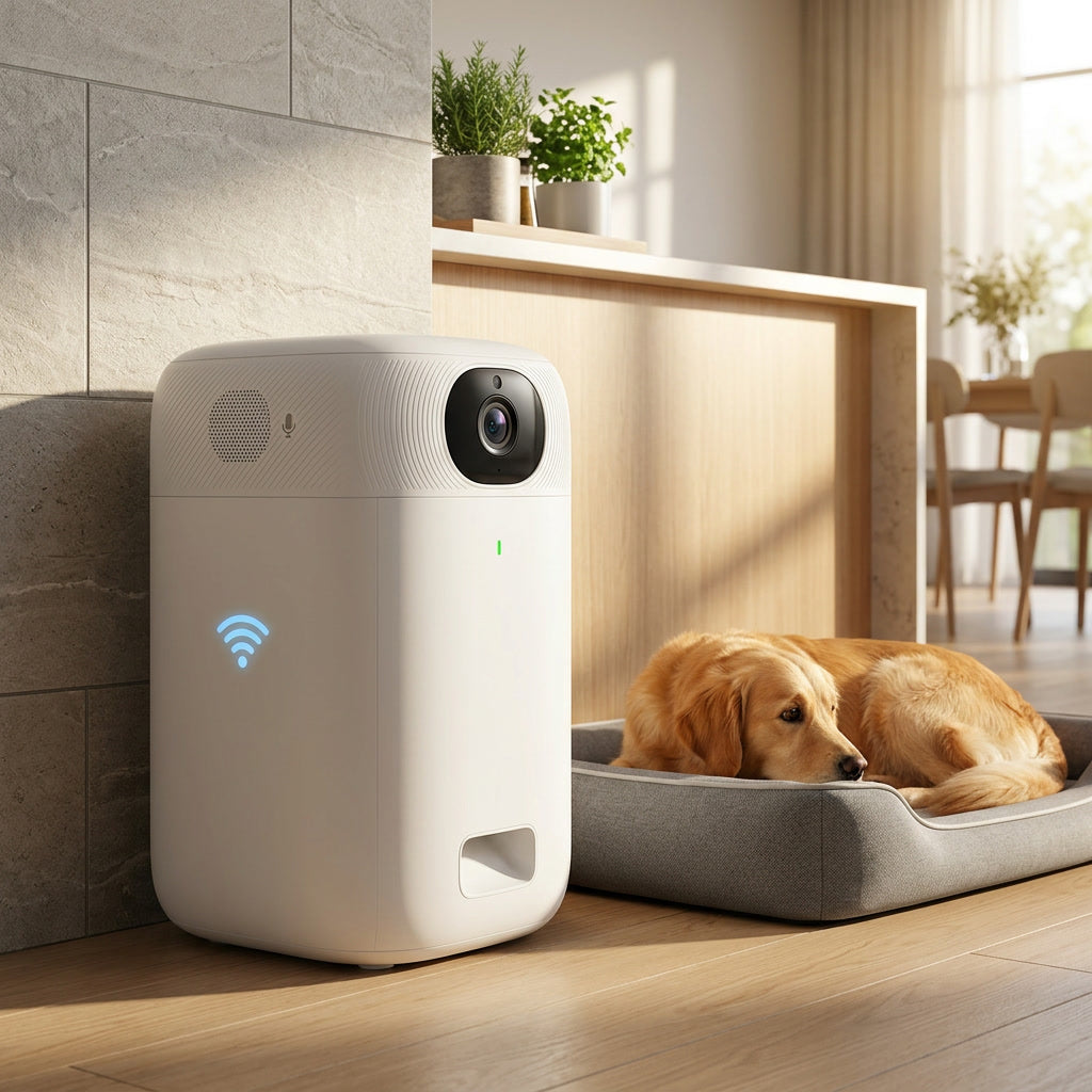 smart pet feeder camera wifi