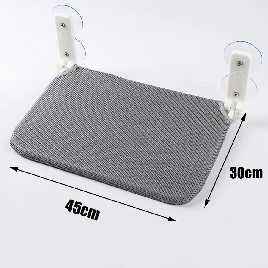 Cordless Foldable Cat Window Perch, Suction Cup Hammock