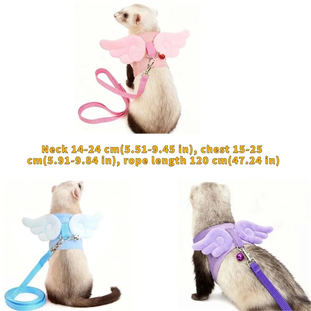 Angel-Wing Small Pet Harness & Leash β Rabbits, Guinea Pigs, Ferrets