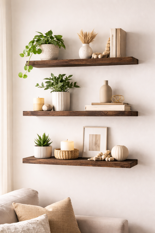 Floating Wall Shelves, Set of 3