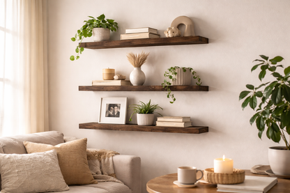 Floating Wall Shelves, Set of 3