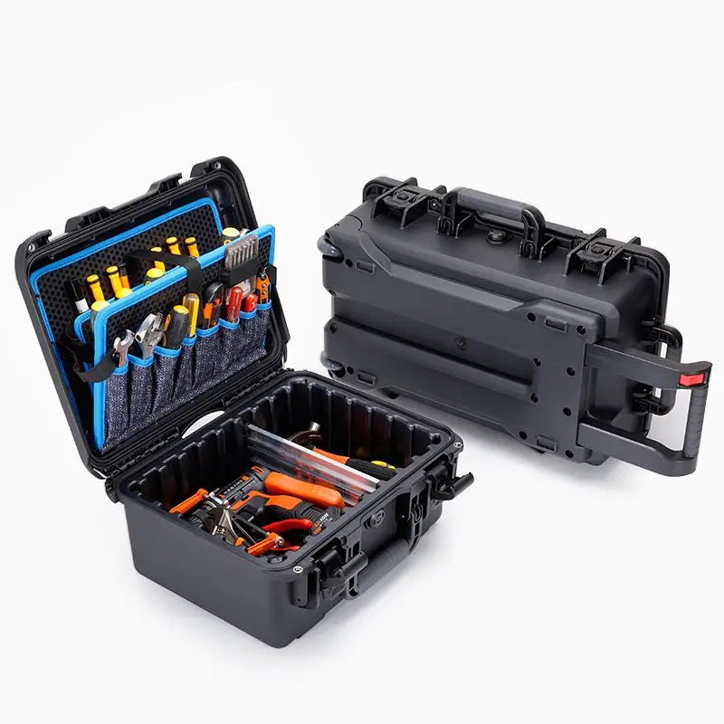 Rolling Hard Tool Case, Waterproof Mechanic Storage Box