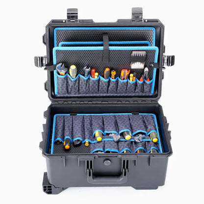 Rolling Hard Tool Case, Waterproof Mechanic Storage Box