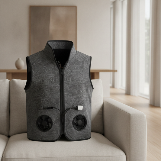 Cooling Vest with Fans, USB Rechargeable — Summer Outdoor Work, Hiking