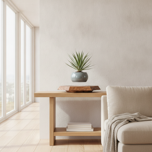 Levitating Plant Pot — Magnetic Floating Bonsai Planter, Desk Decor