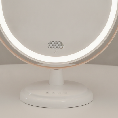 Hollywood Vanity Mirror with LED Lights & Bluetooth Speaker, Dimmable
