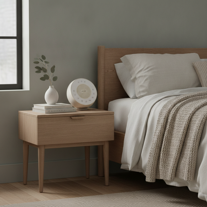 White Noise Sound Machine for Baby & Adults — 30 Sounds, Wood Case