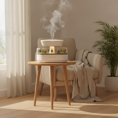 Rain Cloud Humidifier & Essential Oil Diffuser, LED Night Light, USB