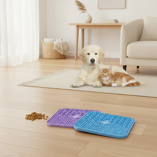 Dog & Cat Lick Mat — Silicone Slow Feeder with Suction