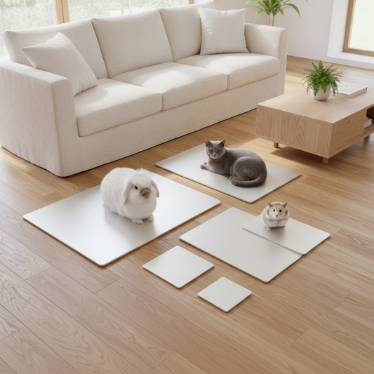 Aluminum Self-Cooling Pet Plate for Rabbits, Guinea Pigs & Cats