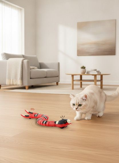 Interactive Electric Snake Cat Toy — Motion-Sensing