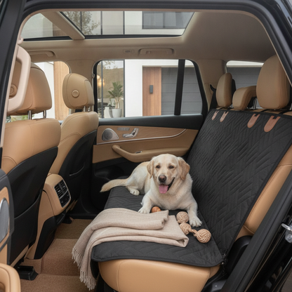 Convertible Dog Car Seat Cover, Hammock to Bench Design