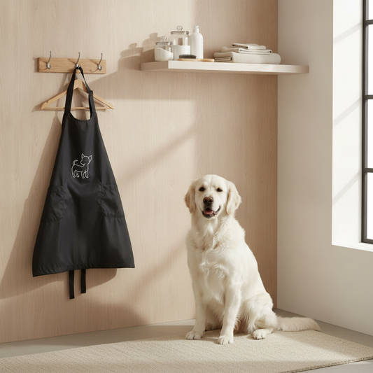 Waterproof Pet Grooming Apron with Tool Pockets