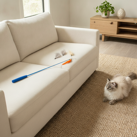 Feather Teaser Wand Value Set With Refills for Cats
