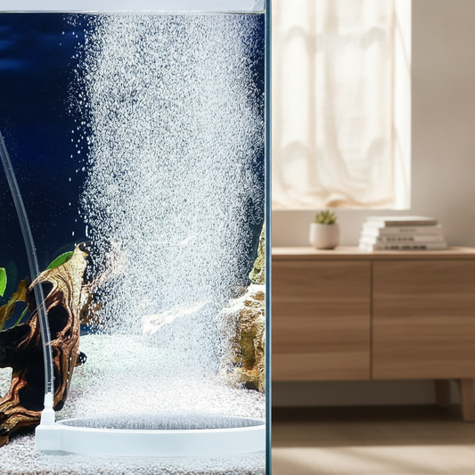 Aquarium Air Stone Disc Bubbler Set, Nano Oxygen Diffuser