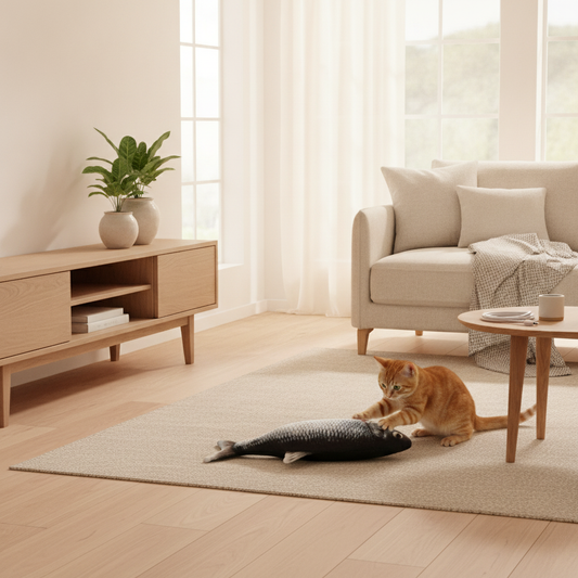 Flopping Fish Cat Toy — USB Rechargeable, Motion-Activated