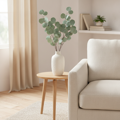 Artificial Eucalyptus Stem — 60cm Faux Greenery with Berries