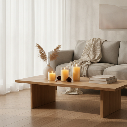 Clear Glass Cylinder Candle Holder — Floating Tealight Vase for Wedding Table Centerpiece Decor