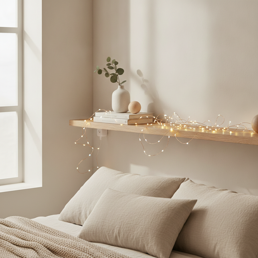 USB Copper Wire Fairy String Lights — Warm White & Color Changing LED Glow Lights for Bedroom Decor