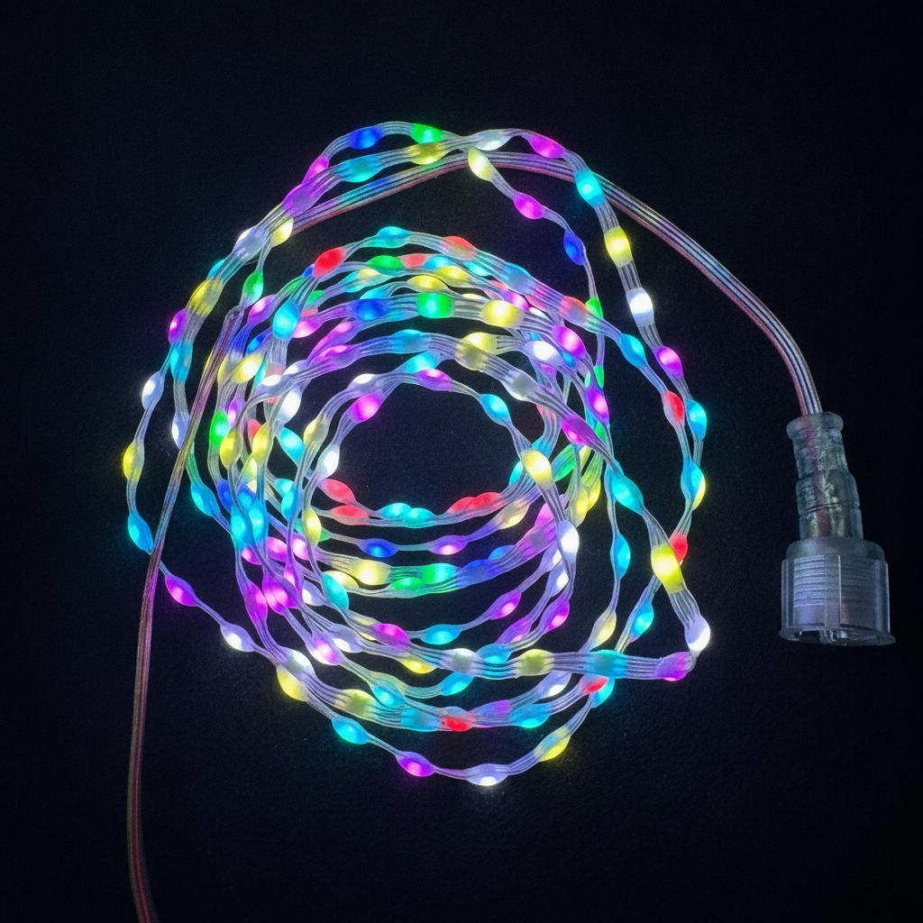 RGB Seed LED Pixel String Lights — Color-Changing Addressable Fairy Lights for Decor