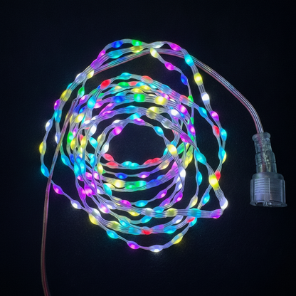 RGB Seed LED Pixel String Lights — Color-Changing Addressable Fairy Lights for Decor