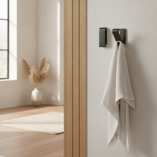 Folding Wall Hooks, Aluminum Alloy Fold-Flat Coat & Towel Hooks