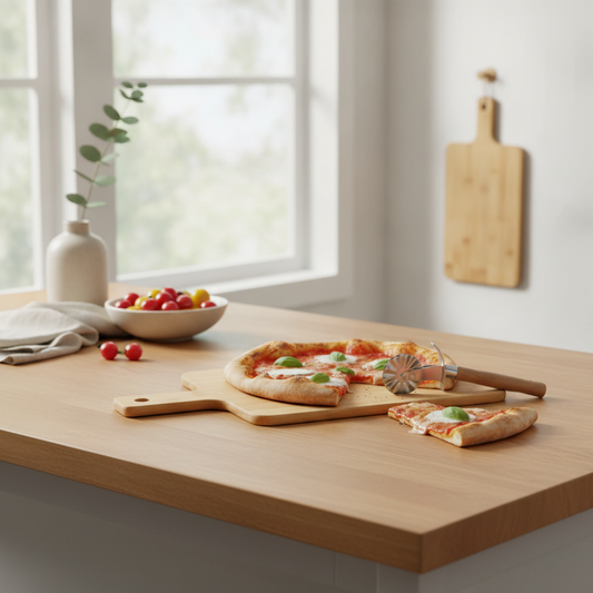Bamboo Serving Board for Pizza, Bread & Steak — Kitchen Chopping Board