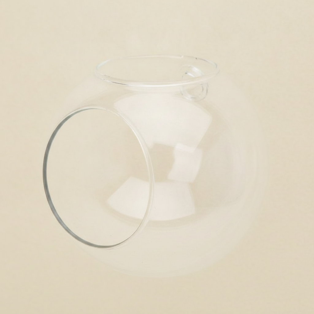 Glass Wall Hanging Planter — Hydroponic Terrarium Bubble Vase for Indoor Plants & Decor