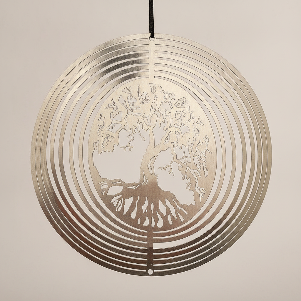 Tree of Life 3D Wind Spinner — Rotating Hanging Sun Catcher for Garden & Yard Decor