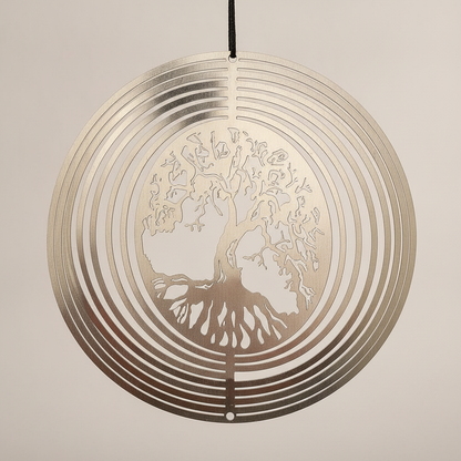 Tree of Life 3D Wind Spinner — Rotating Hanging Sun Catcher for Garden & Yard Decor