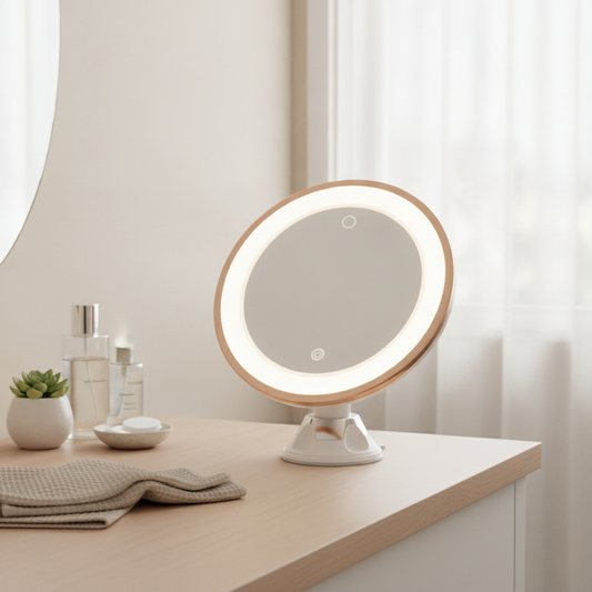 10X Magnifying Makeup Mirror, Lighted Vanity Mirror with 3 Light Modes