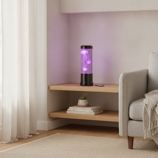 Color-Changing Jellyfish Lamp, LED Mood Light with Remote Control
