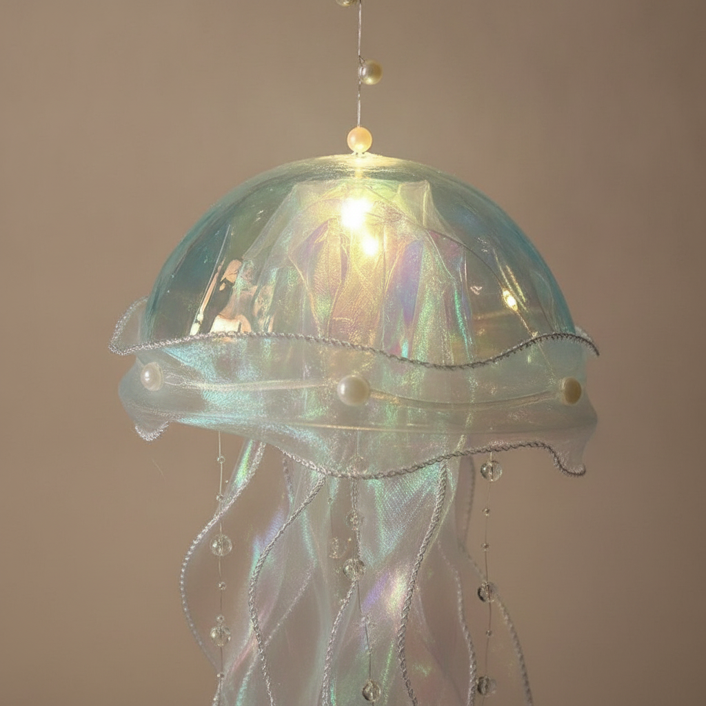 Jellyfish Night Light — Color-Changing Hanging Lantern Mood Lamp for Bedroom & Nursery